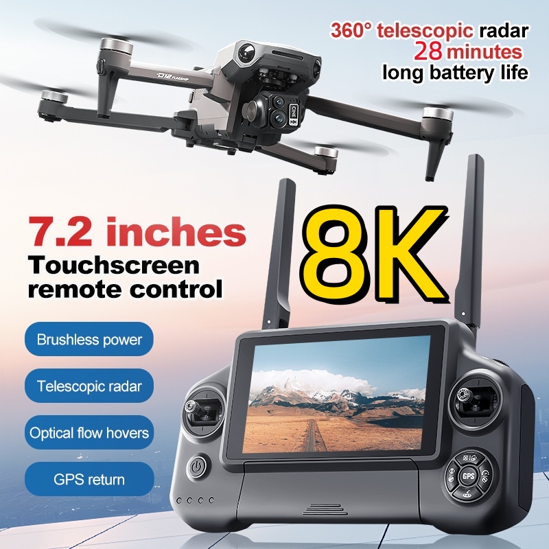 Drone Lidar - Drone RC Quadcopter 8K 3 Axis