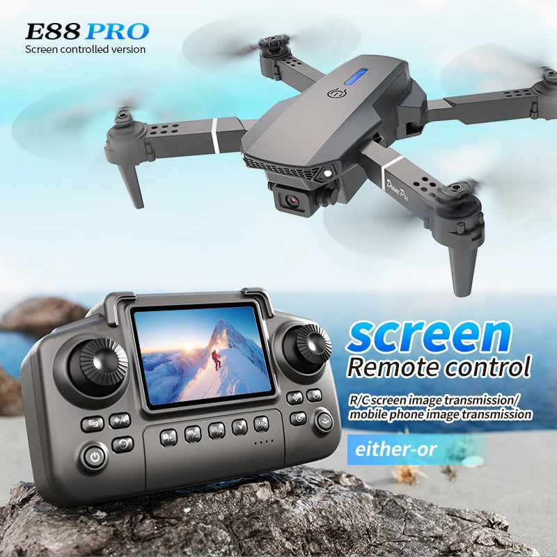 Drone Photogrammetry - Drone E88 PRO Profesional dengan Layar