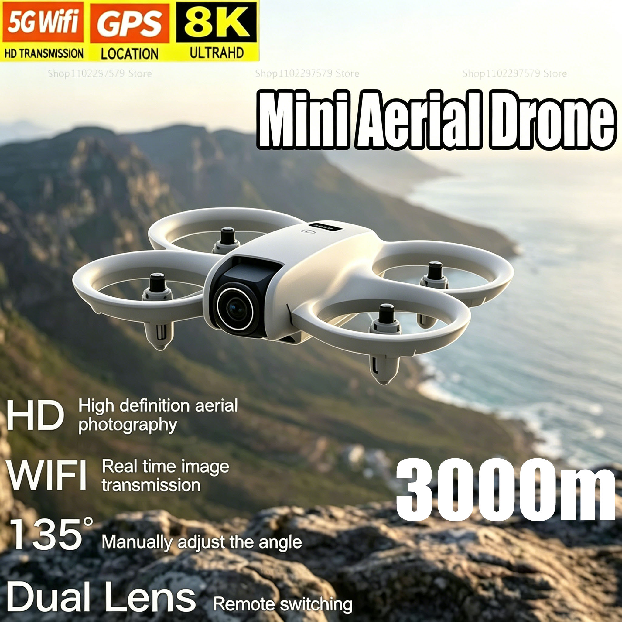 Drone Mini dengan Kamera HD 8K - Drone Video Production ulasan dan harga